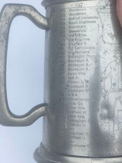 1872-1979 FA Cup Oxford Utd Memorial Pewter tankard