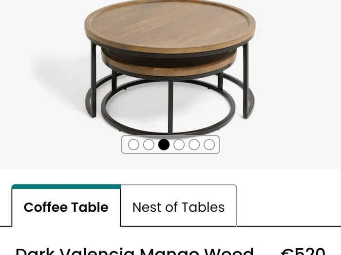 round coffee table