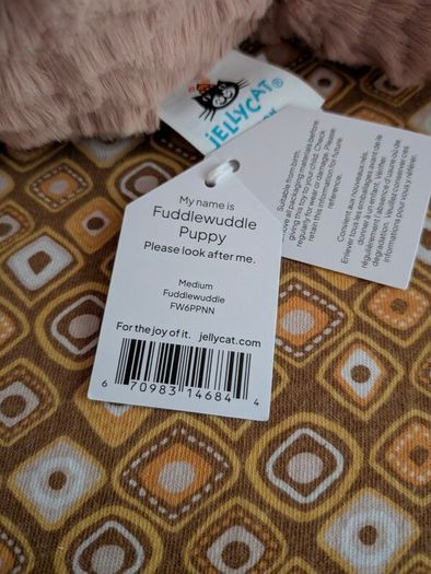 Jellycat Medium Fuddlewuddle Pup BNWT