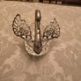 Silver and Cut Glass Swan Trinket Holder Image 6