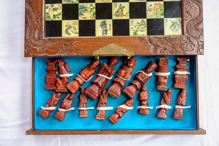 Vintage Japanese Chess Set