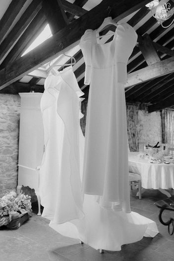 Wedding dress & overskirt