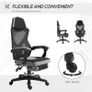 Office Chair Computer Ergonomic Reclining Backrest Swivel Seat Height Adjustable Padded Armrest Gray Image 5