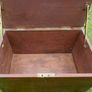 Vintage Wooden Box with Brass Handle and Key 16"x!0"x10" Image 6