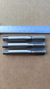 Lot of 3 M15 x 1.0 Metric Fine Thread Taps Unmarked Steel Repair Oversize Tools.
