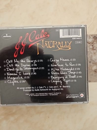 J.J. Cale CD - Naturally