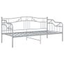 Sofa Bed Frame Grey Metal 90x200 cm Image 4