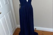 Julian Boutique deep blue occasion dress size 12