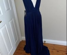 Julian Boutique deep blue occasion dress size 12