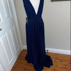 Julian Boutique deep blue occasion dress size 12