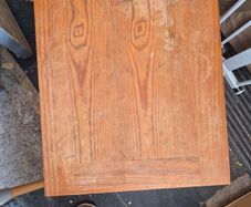 Solid wood side table