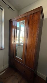 Wood wardrobe