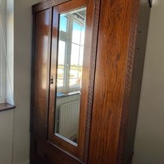 Wood wardrobe