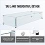 Glass Wind Guard for Rectangular Fire Pit Table 798 x 317 x 165 mm, 8mm Thick and Sturdy Image 3