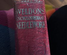Antique sewing book