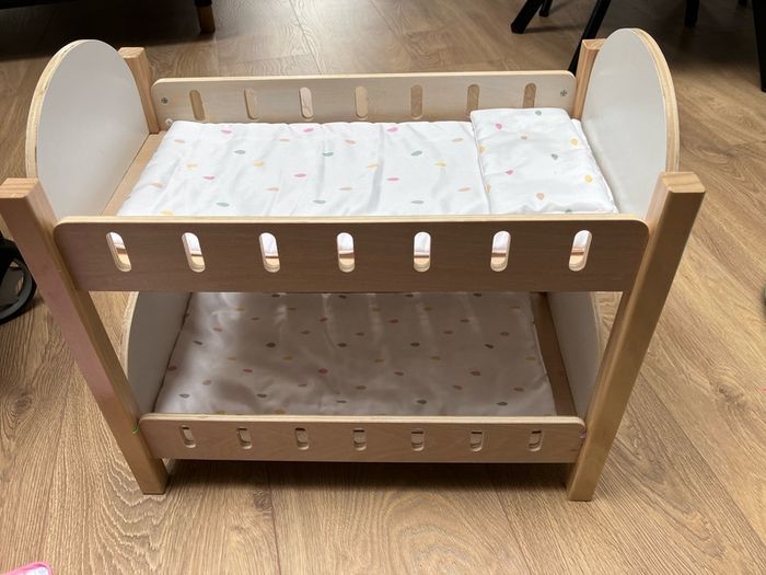 Dolls double buggy, cot, sling and changing mat