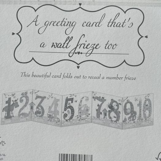 Wall Frieze/ Pull Out Banner Greeting Card