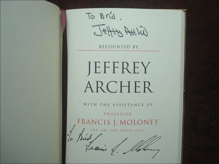 The Gospel According to Judas - Jeffrey Archer - First Edition - Signed