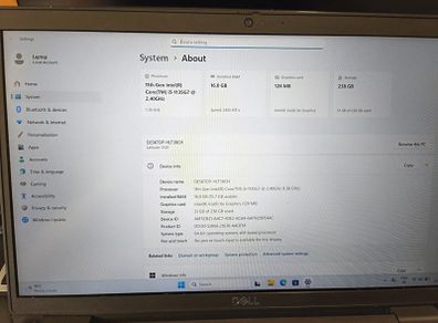 Dell Latitude 3520 Laptop - Battery health: Excellent