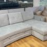 New Dallas Grey & Biege Fabric Sofa Bed With Storage Image 8