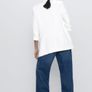Zara ecru blazer with rolled- up sleeves. Image 7