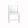 Dressing table with mirror and LED  light bulbs Image 5