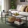 Ikea  Nest of tables, set of 2,black-brown/glass Image 2