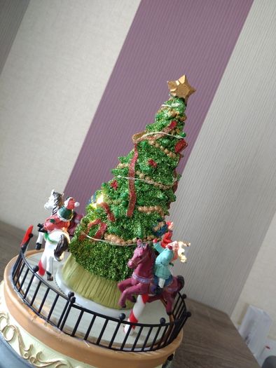 Christmas Light Up Merry Go Round