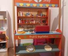 wooden village shop