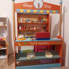 wooden village shop
