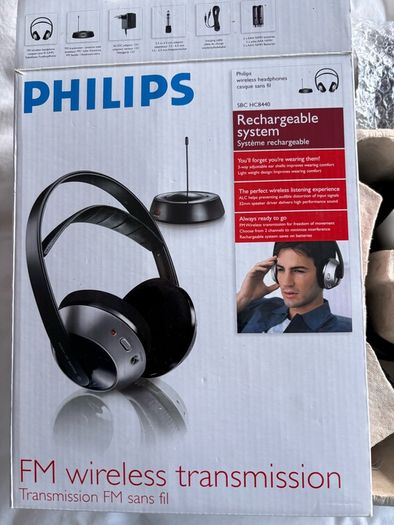 Philips SBC HC8445 Wireless Headphones New and Boxed