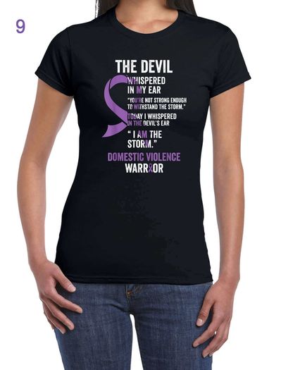 Domestic Violence Awareness T-Shirt Woman