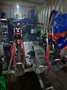Gas Gas TXT GP 300, Vertigo Combat Fajardo Replica Trials Bike, 3 Bike trailer