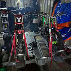 Gas Gas TXT GP 300, Vertigo Combat Fajardo Replica Trials Bike, 3 Bike trailer
