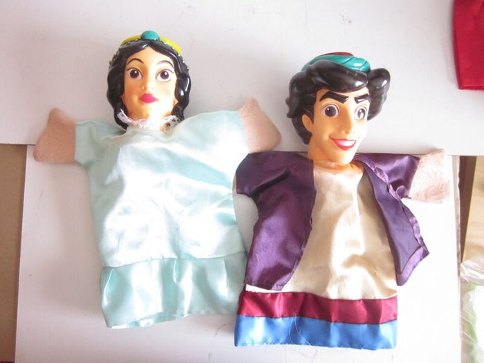 4X Disney Aladdin  Hand Puppets