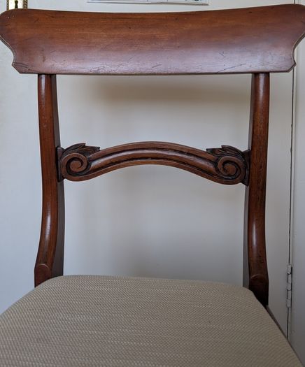 Regency dining room chairs x4
