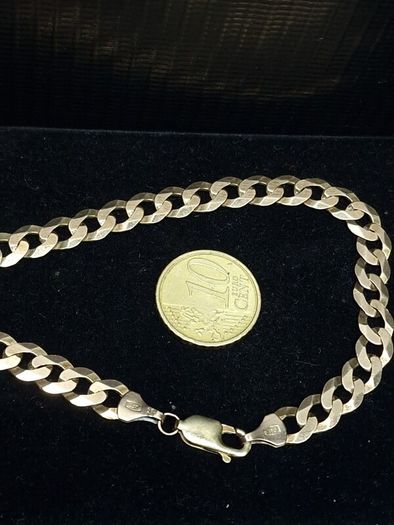 9ct Gold Curb Link Bracelet | Hallmarked 375 | 21cm | 8.61g