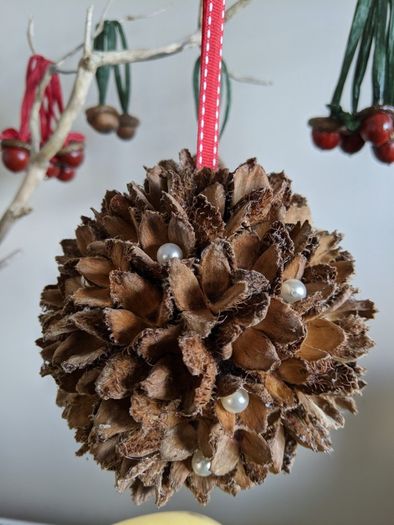 christmas beech baubles