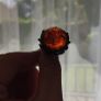 Rare Vintage Polish Rytosztuka Silver & Baltic Amber Ring Image 8