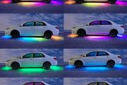 RGB LED Underglow Car Light Strips, Sound-Activated