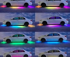 RGB LED Underglow Car Light Strips, Sound-Activated