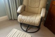 rocking chair with stool
