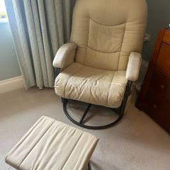 rocking chair with stool