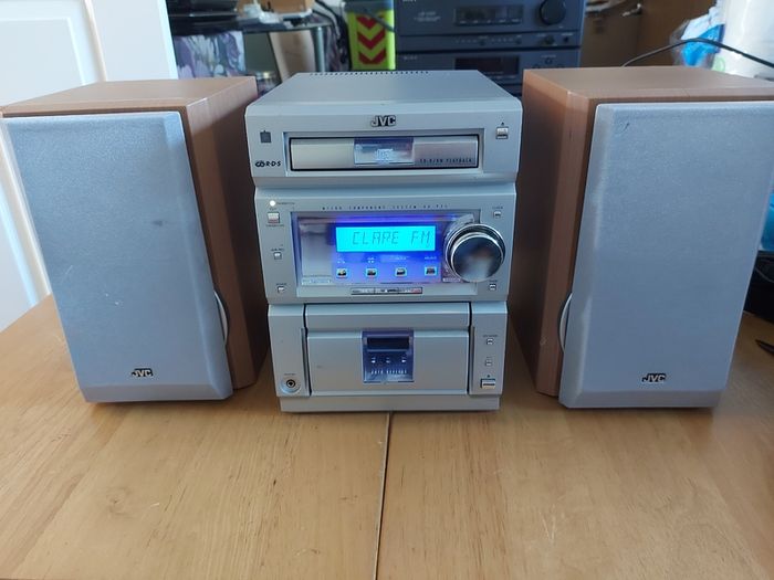 JVC Micro Component System, Model No. CA-UXP55, and 2 JVC Speakers, SP-UXP55, Radio, Tape and CD, in excellent cosmetic condition