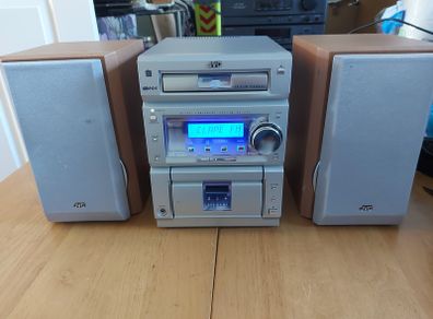 JVC Micro Component System, Model No. CA-UXP55, and 2 JVC Speakers, SP-UXP55, Radio, Tape and CD, in excellent cosmetic condition