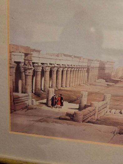 "Grand Approach to the Temple of Philae" framed print