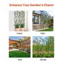 Garden Trellis for Climbing Plants, 87 x 20 in, 4 Packs Rustproof Metal Garden Flower Trellis, Outdoor Climbing Rose Trellis Cucumbers Support, Decorative Clematis Trellis for Courtyards Lawns Image 5
