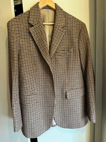 Blazer by Arket brown & navy pattern size 12