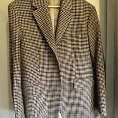Blazer by Arket brown & navy pattern size 12