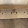 BRAND NEW tv unit cashmere and light oak in colour Image 4